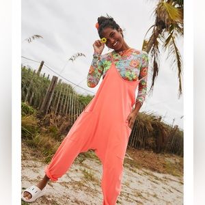 Free People Coral Jumpsuit